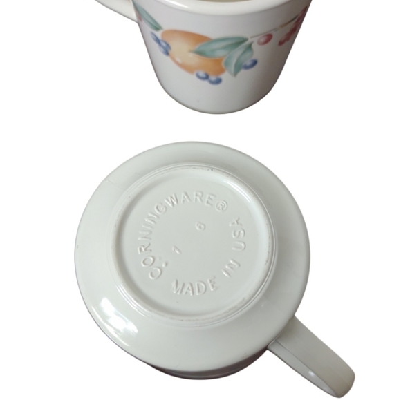 Vintage CorningWare Abundance Coffee Tea Cups Set Of 8 - Picture 4 of 5